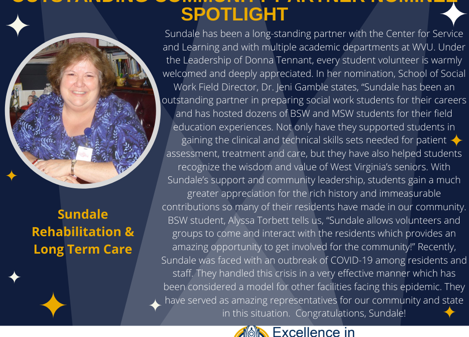 OUTSTANDING COMMUNITY PARTNER NOMINEE SPOTLIGHT